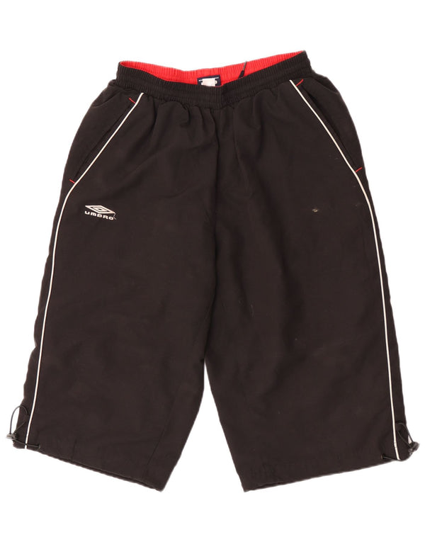 Umbro Mens Graphic Sport Shorts Medium  Black Polyester