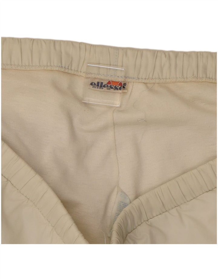 ELLESSE Mens Tracksuit Trousers Joggers Medium  Off White Nylon