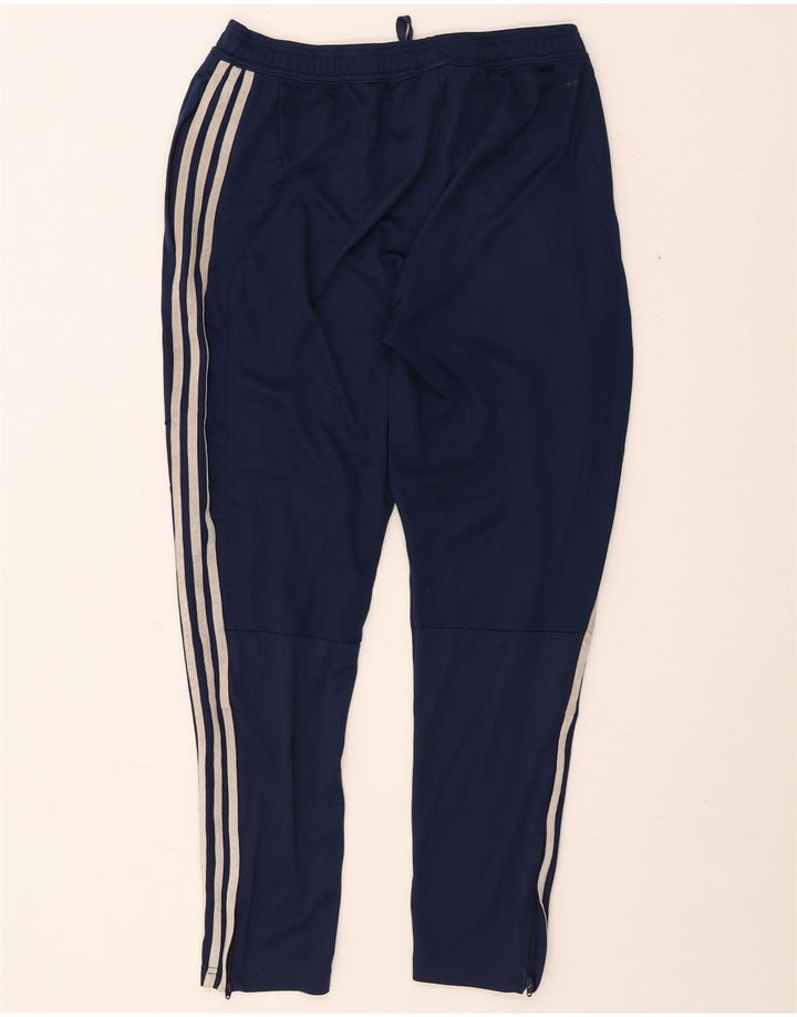 Adidas Mens Tracksuit Trousers Large Navy Blue Polyester