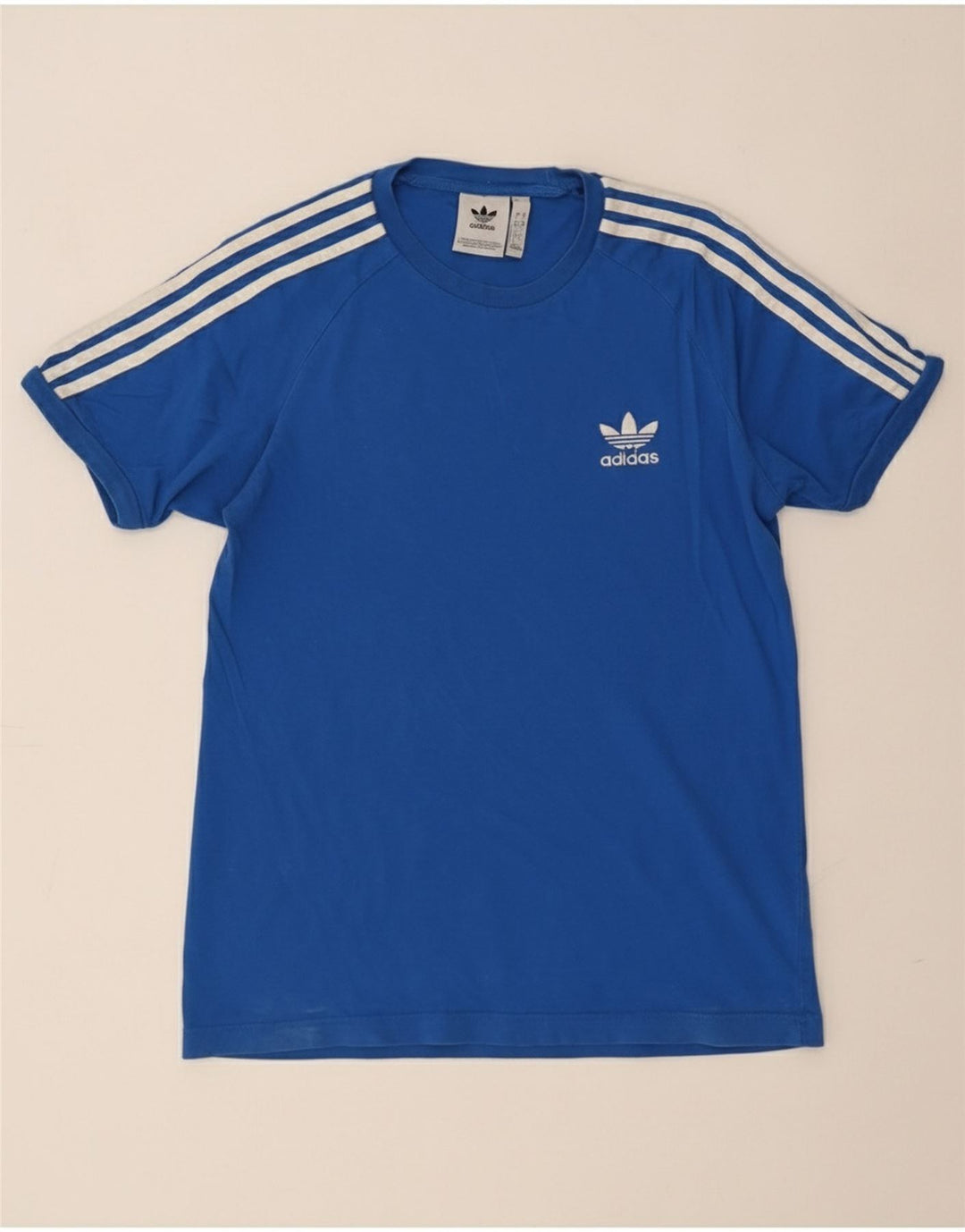 Adidas Mens T-Shirt Top Small Blue Cotton