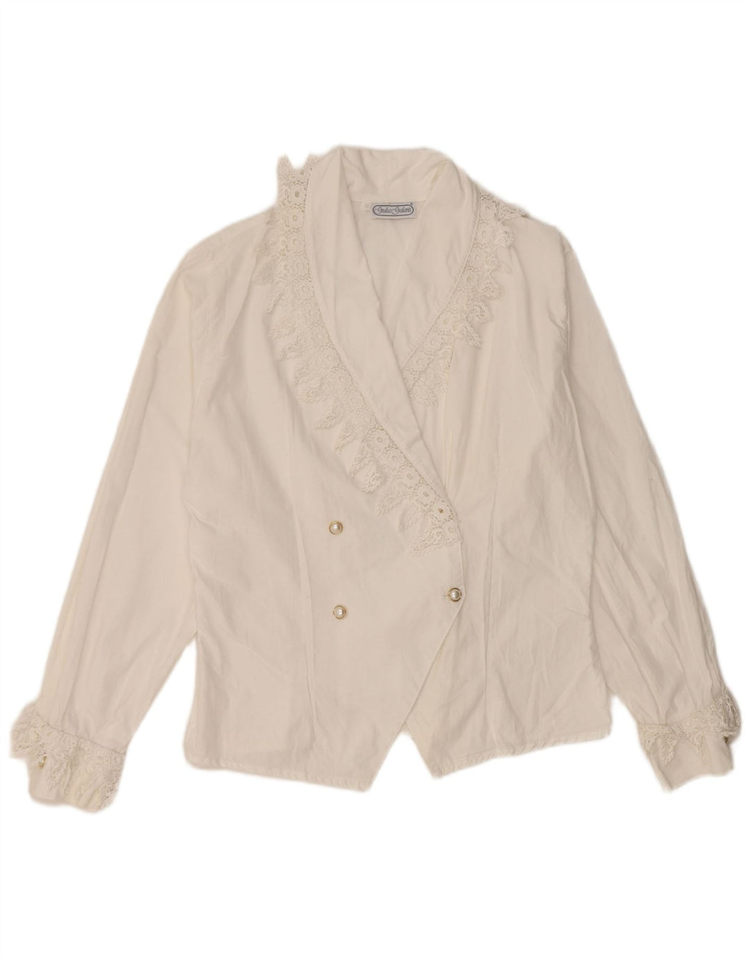 Giulia Galanti Womens Shirt Blouse UK 14 Medium White