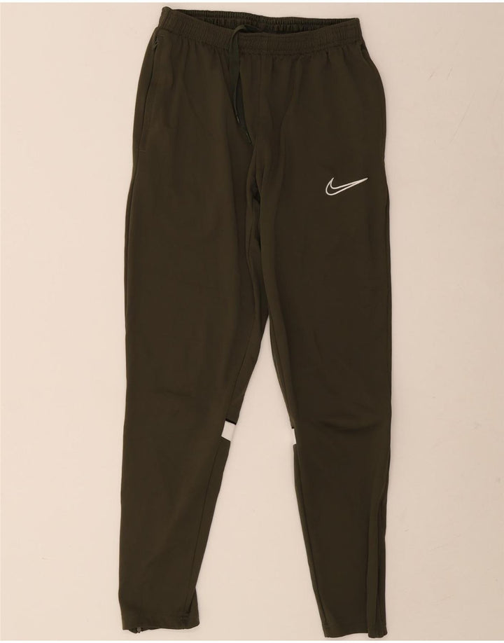 Nike Mens Dri Fit Tracksuit Trousers Medium  Khaki Colourblock Polyester