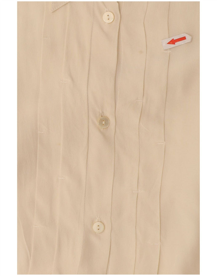 Vintage Womens Formal Shirt UK 16 Large Off White