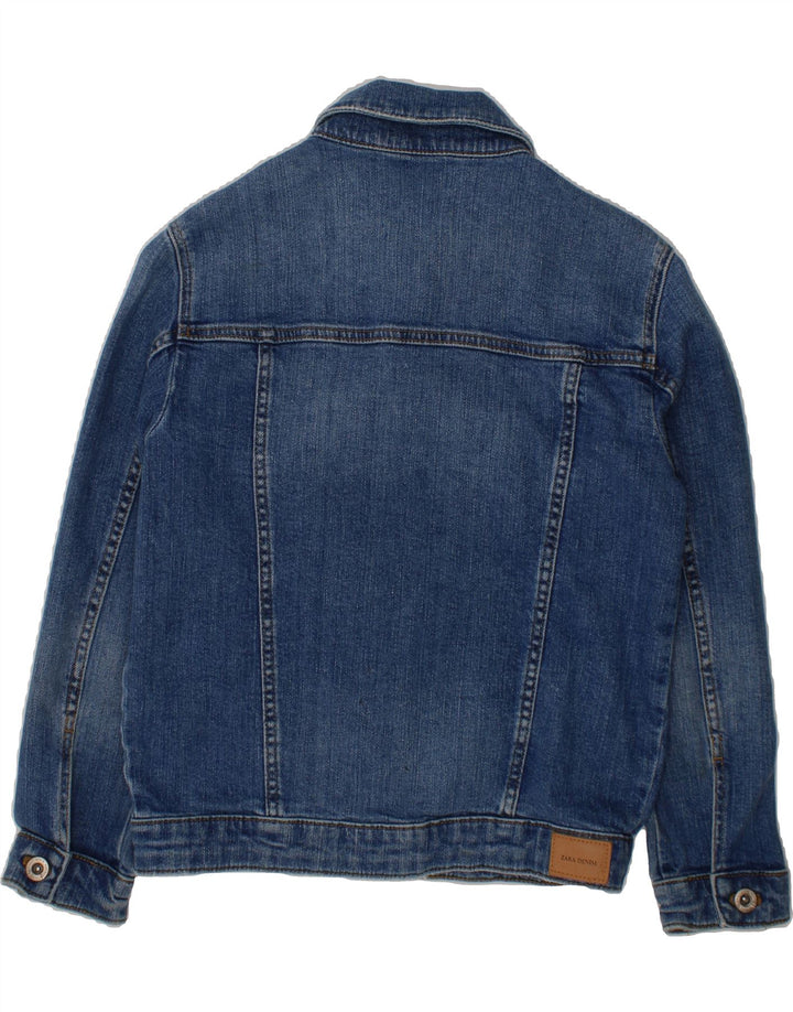 ZARA Boys Denim Jacket 9-10 Years Blue Vintage Zara and Second-Hand Zara from Messina Hembry 