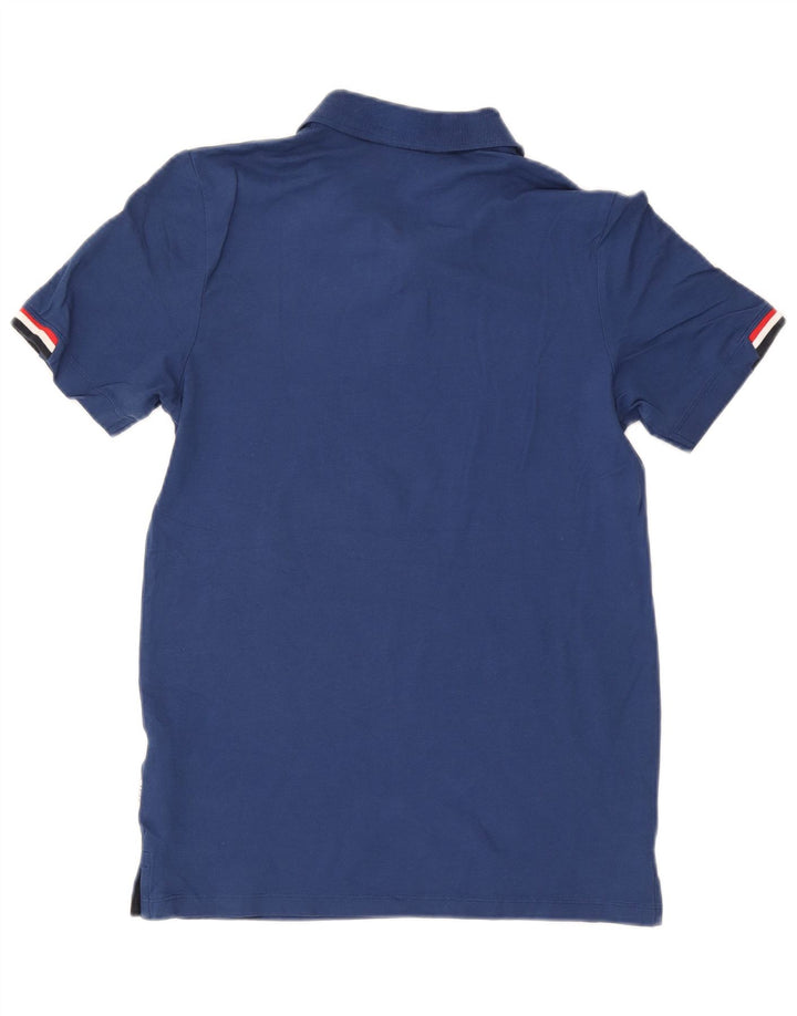 Jack & Jones Mens Polo Shirt Medium Blue Cotton