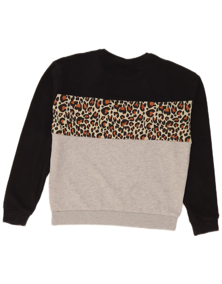 Fila Womens Graphic Sweatshirt Jumper UK 10 Small Multicoloured