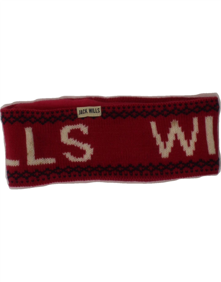 JACK WILLS Womens Graphic Headband Hat One Size Pink Vintage Jack Wills and Second-Hand Jack Wills from Messina Hembry 