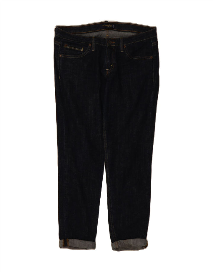 LEVI'S Womens 524 Super Low Straight Jeans US 9 Medium W30 L27 Navy Blue Vintage Levi's and Second-Hand Levi's from Messina Hembry 
