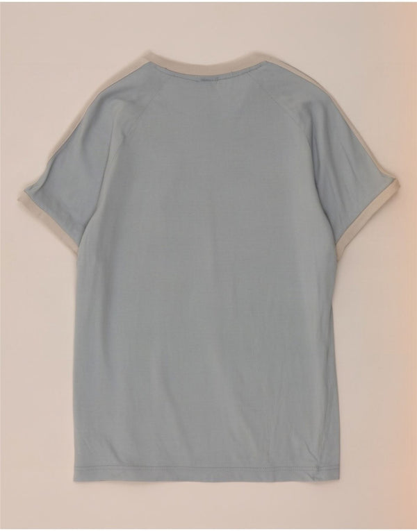 Adidas Mens T-Shirt Top Medium Blue Cotton