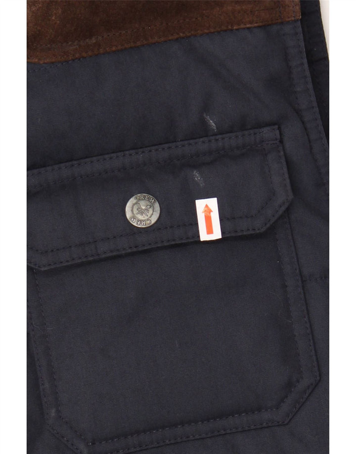 Crew Clothing Mens Padded Gilet UK 38 Medium Navy Blue Polyester