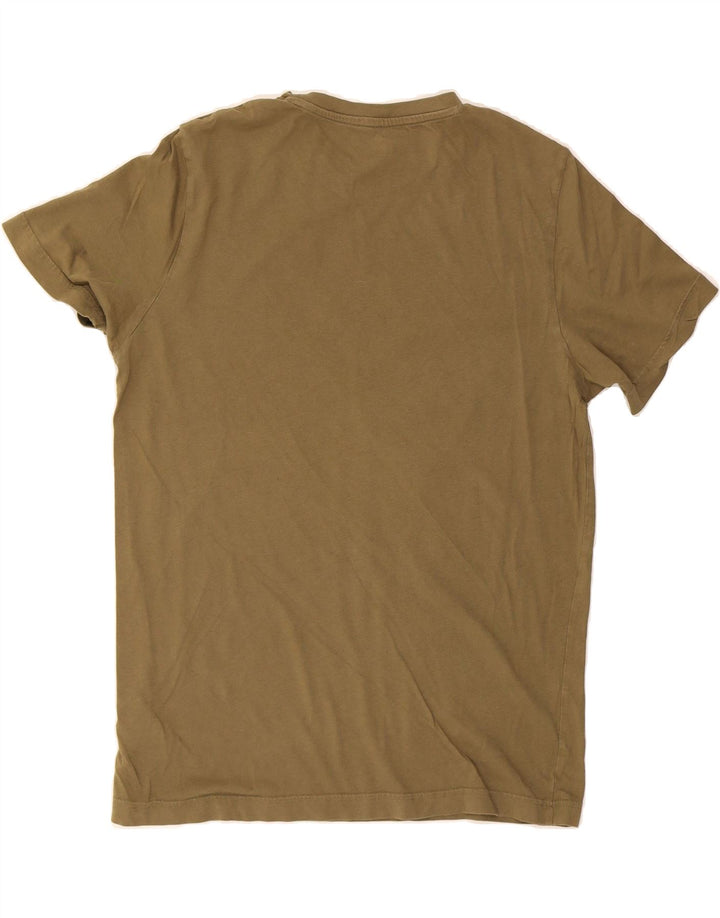 PUMA Mens Graphic T-Shirt Top Medium Khaki Cotton Vintage Puma and Second-Hand Puma from Messina Hembry 