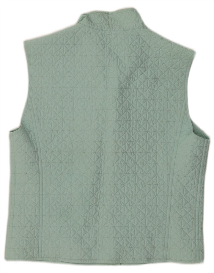 Max Mara Womens Quilted Gilet UK 8 Small Blue Nylon