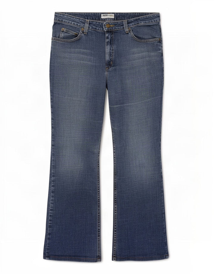 Lee Womens Cameron Bootcut Jeans W36 L28 Blue Cotton