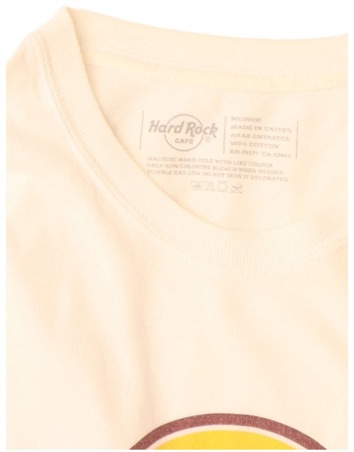 Hard Rock Cafe Mens Berlin Graphic T-Shirt Top Medium White Cotton