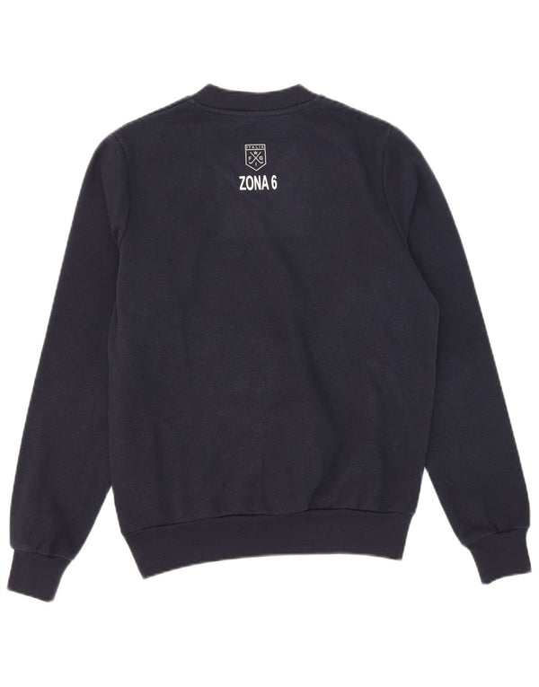 Kappa Mens Graphic Sweatshirt Jumper Small Navy Blue Polyester