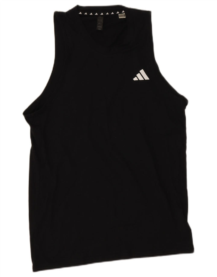 Adidas Mens Aeroready Vest Top Small Black Polyester