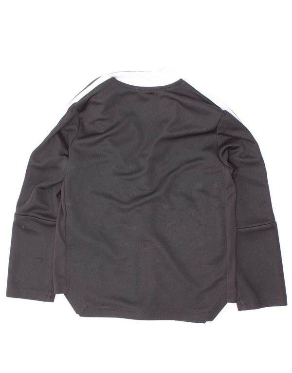 Adidas Boys Aeroready Tracksuit Top Jacket 5-6 Years Black Colourblock