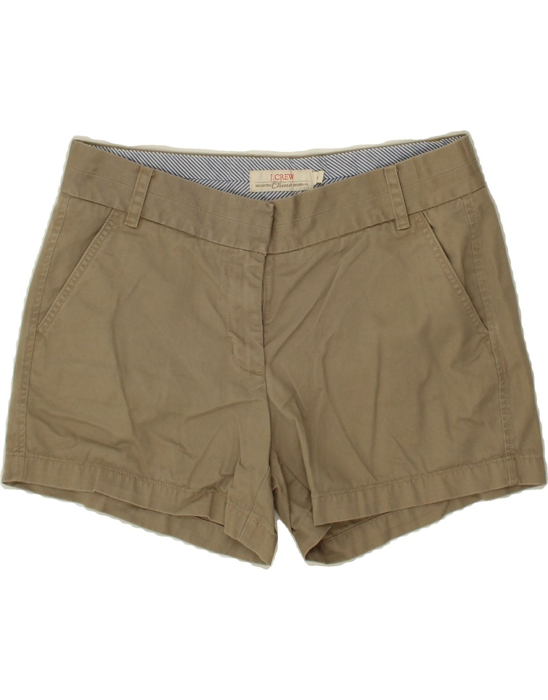J. CREW Womens Chino Shorts US 8 Medium W32  Brown Cotton Vintage J. Crew and Second-Hand J. Crew from Messina Hembry 