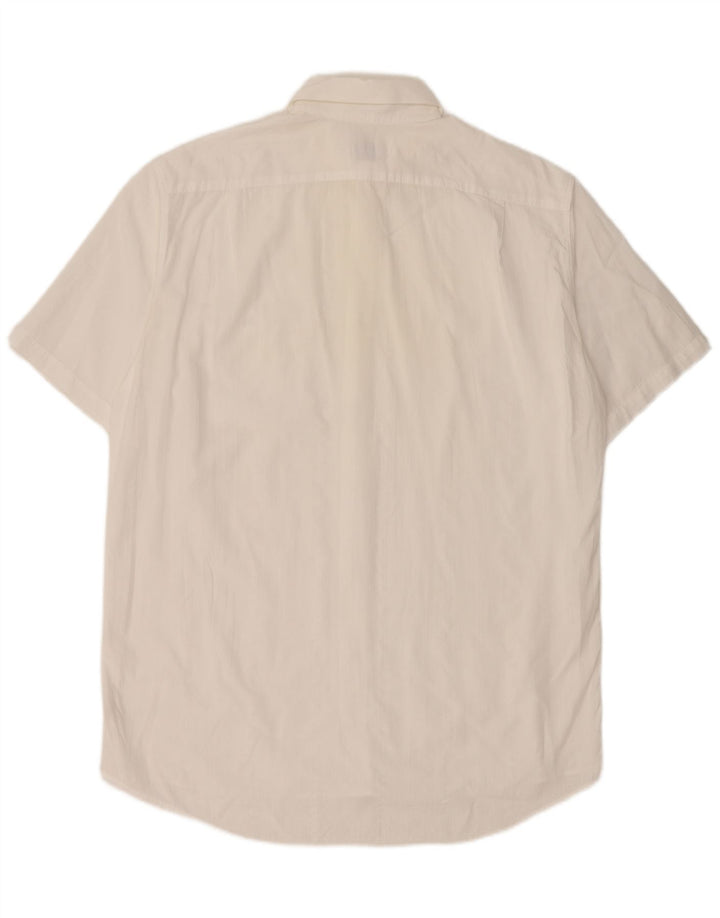 Lacoste Mens Short Sleeve Shirt Size 41 Large White Cotton