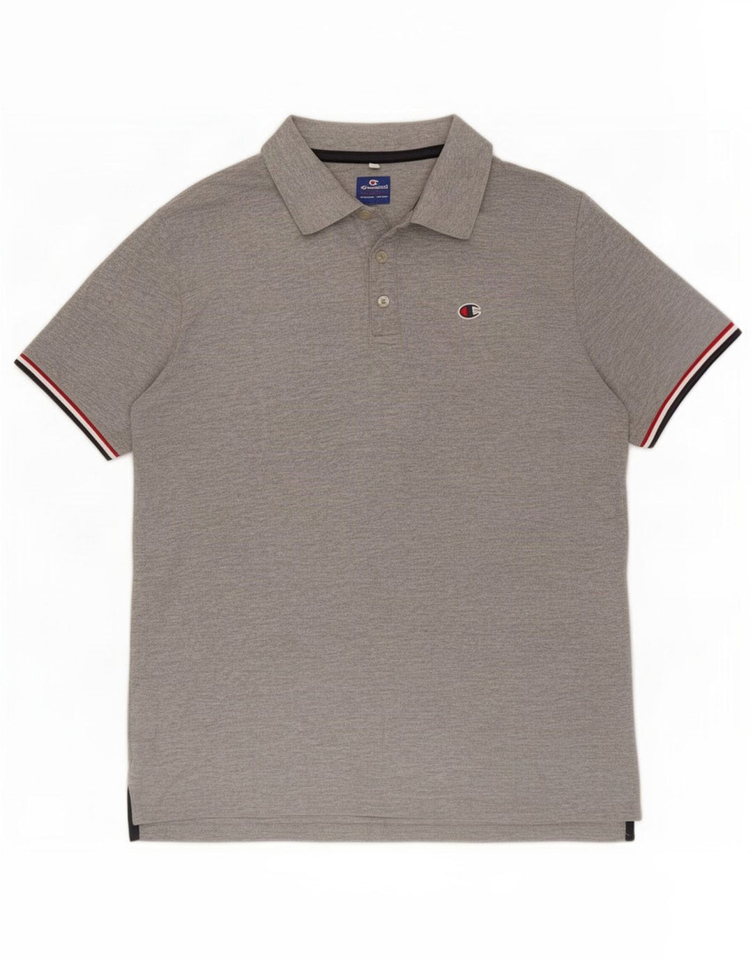 Champion Mens Polo Shirt Medium Grey Cotton