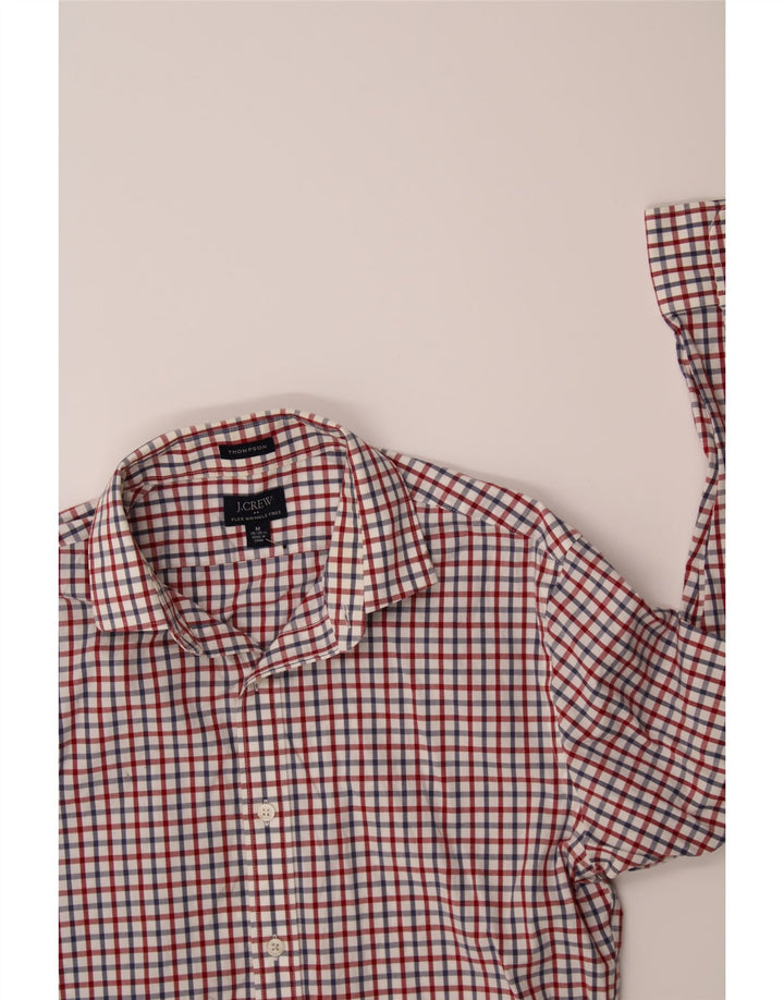J. CREW Mens Thompson Shirt Size 15 15 1/2 Medium Red Check Cotton Vintage J. Crew and Second-Hand J. Crew from Messina Hembry 