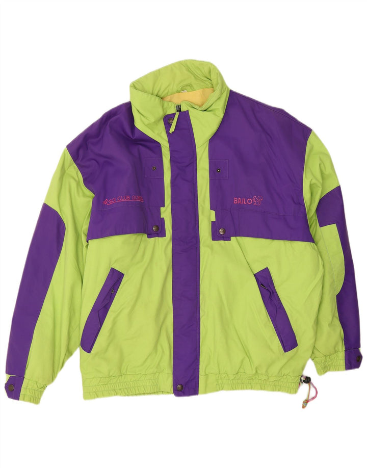 Bailo Mens Ski Jacket IT 54 2XL Green Colourblock