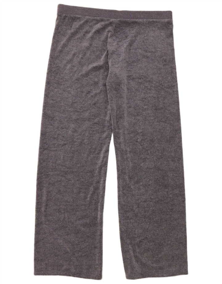 Marks & Spencer Womens Tracksuit Trousers UK 12 Medium W30 L30 Grey