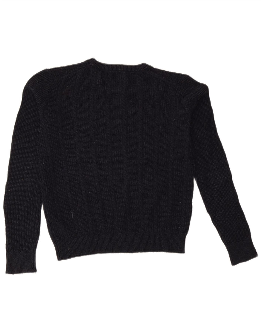 JACK WILLS Womens Crew Neck Jumper Sweater UK 12 Medium Navy Blue