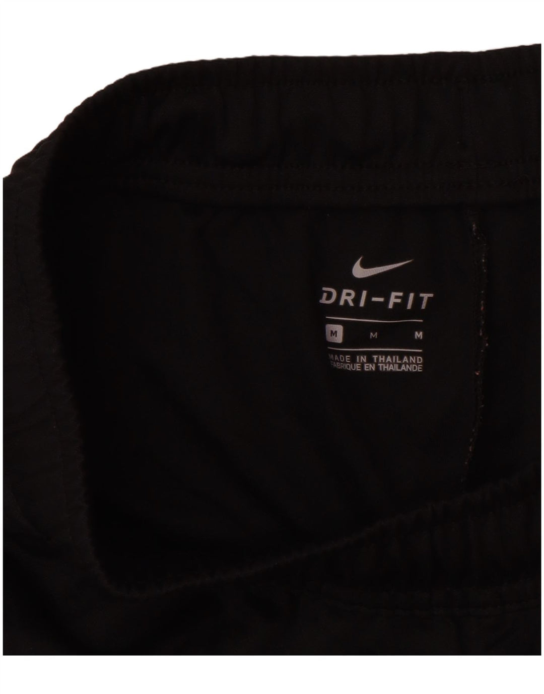 Nike Womens Dri Fit Graphic Tracksuit Trousers UK 14 Medium Black Polyester
