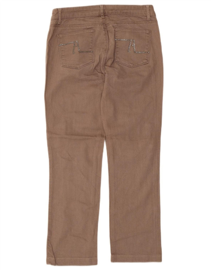 ZARA Womens Straight Jeans EU 38 Small W28 L26 Brown Cotton