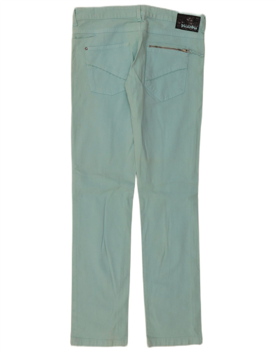 BILLABONG Womens Slim Casual Trousers W32 L32 Blue Cotton