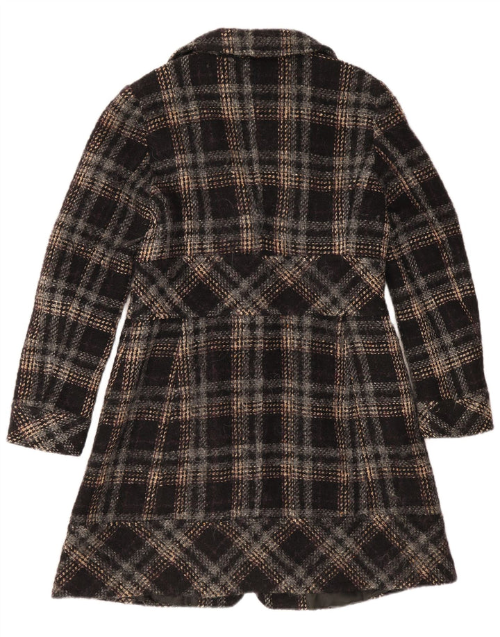 Max & Co. Womens Overcoat UK 12 Medium Black Plaid