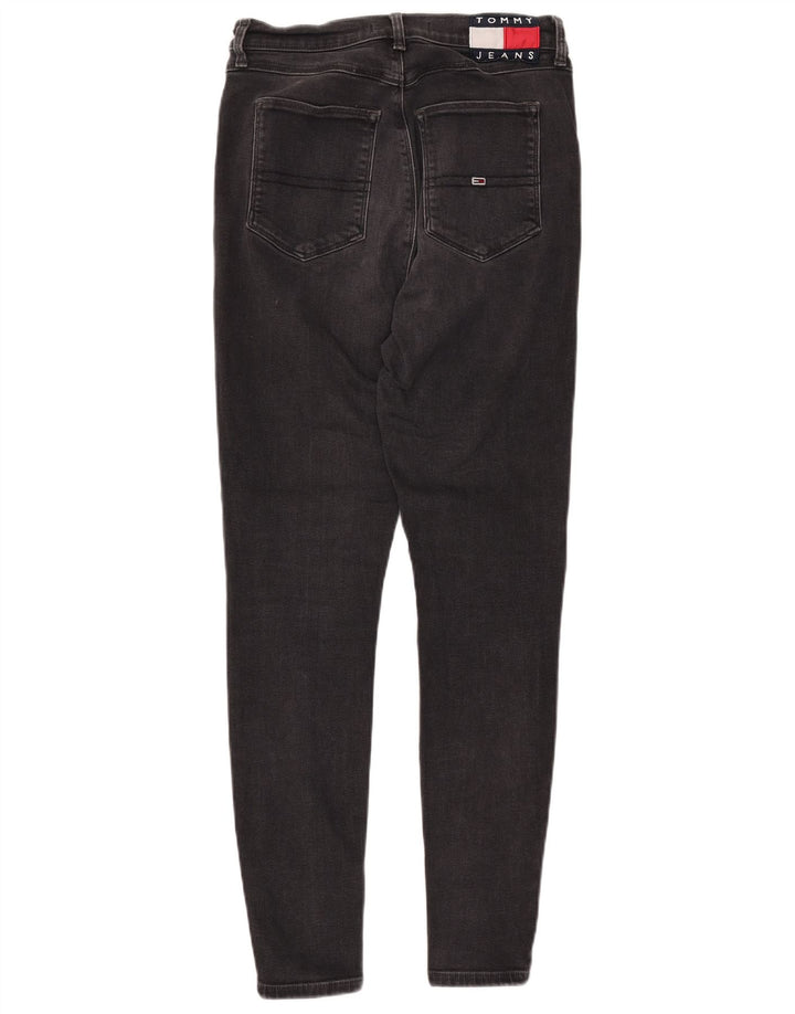 TOMMY HILFIGER Womens Melany High Rise Super Skinny Jeans W30 L30 Black