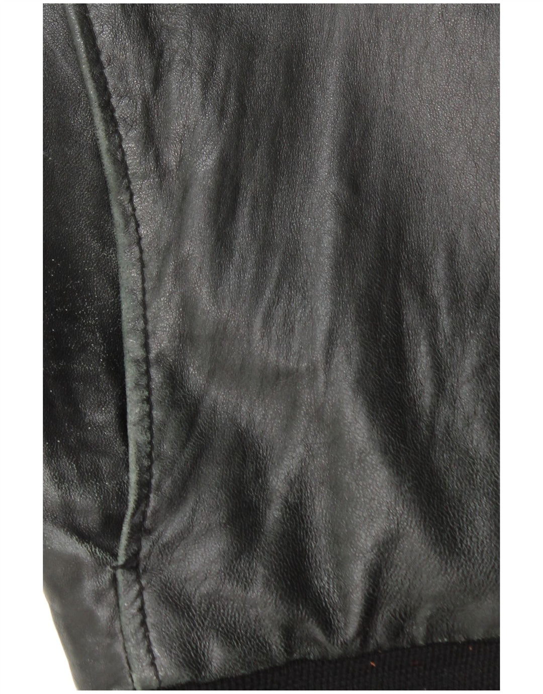 Vintage Mens Leather Jacket UK 44 2XL Black Leather