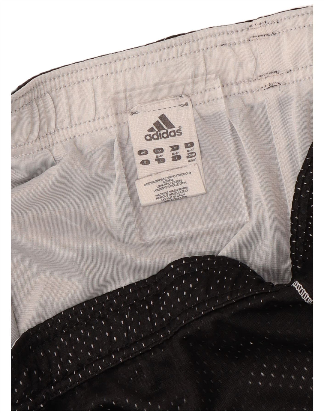ADIDAS Womens Sport Shorts UK 14 Medium Black Polyester