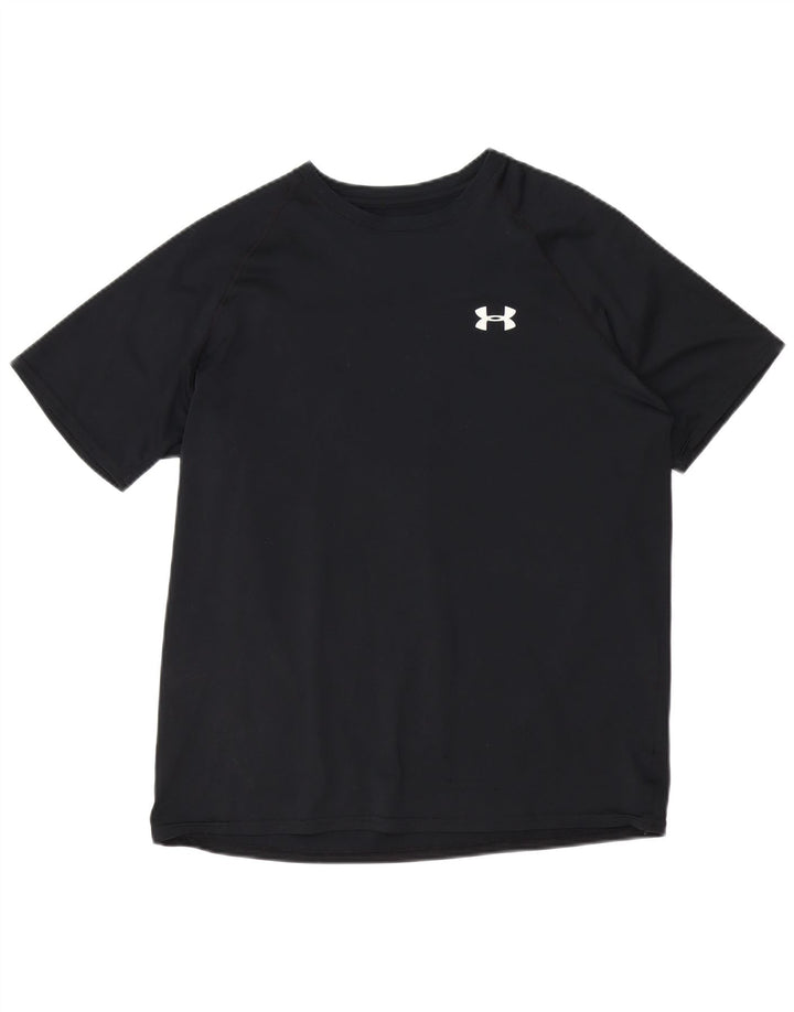 Under Armour Mens Heat Gear T-Shirt Top Medium Black