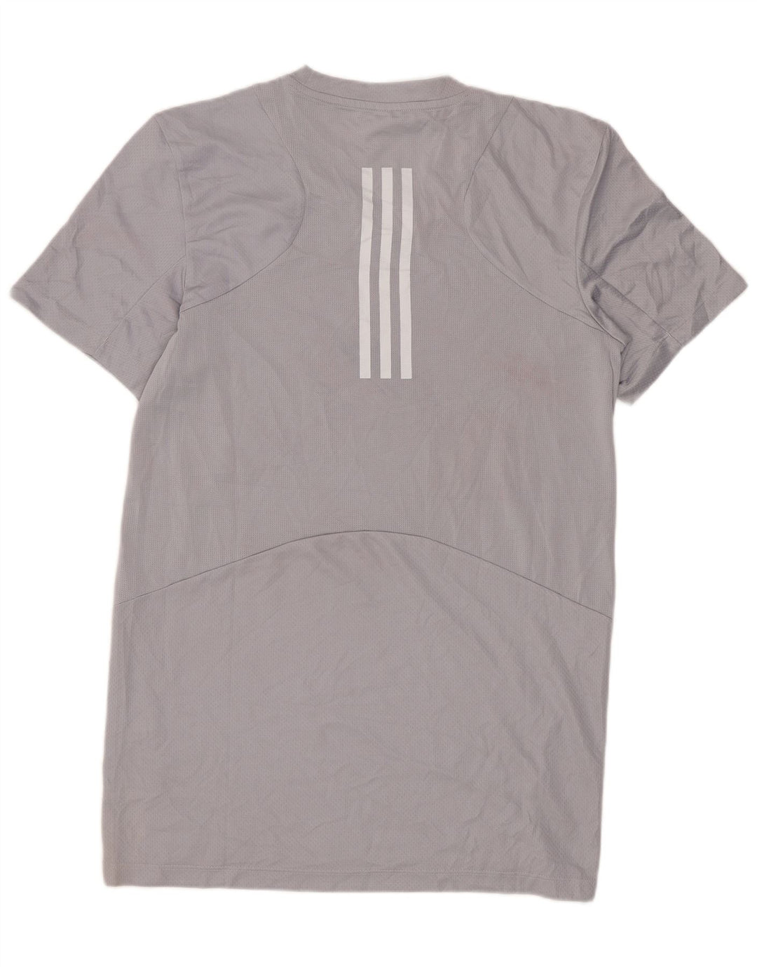 ADIDAS Mens T-Shirt Top Small Grey Polyester