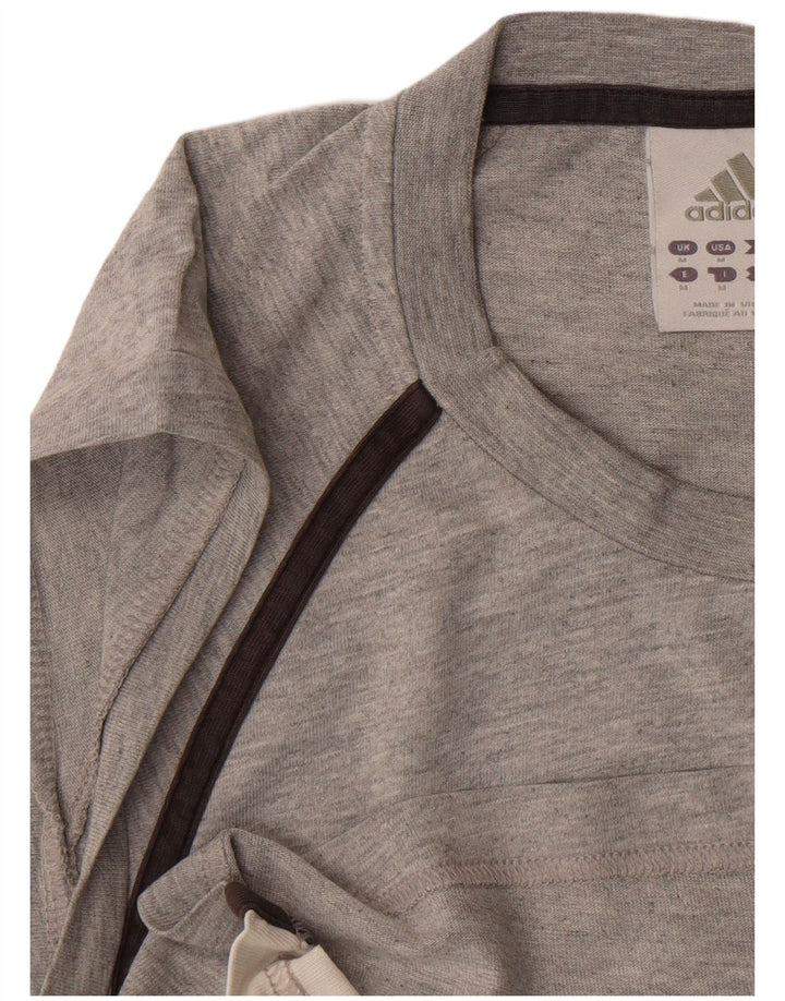 ADIDAS Mens Graphic Vest Top Medium Grey Colourblock