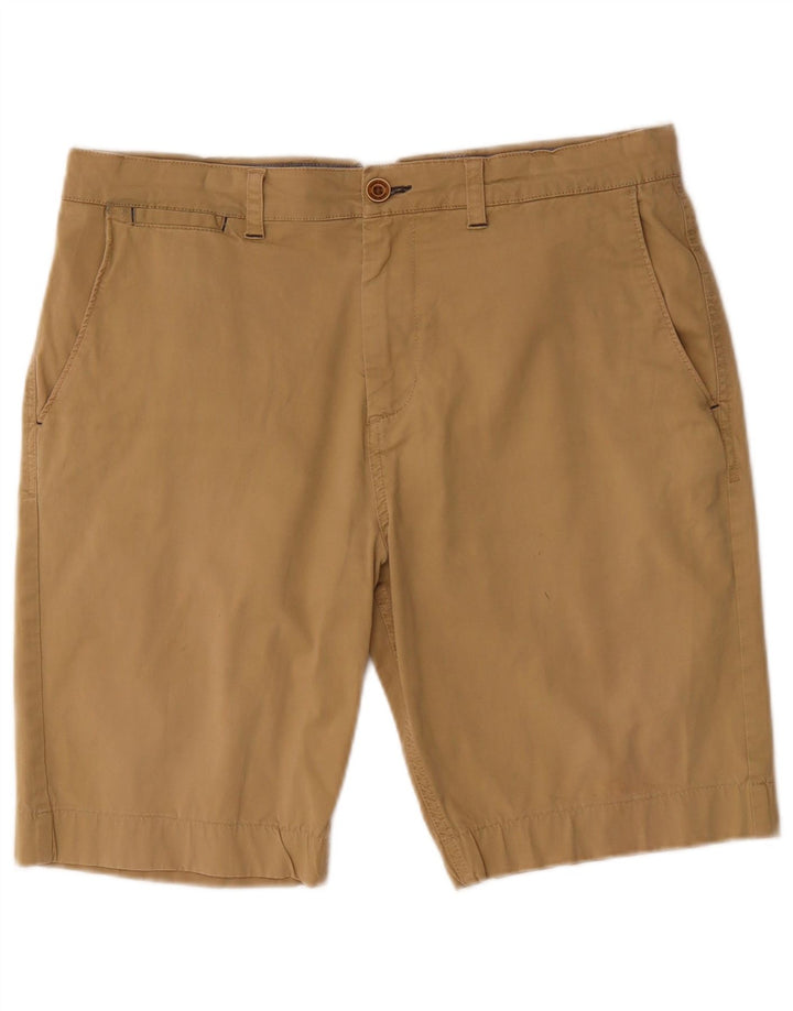 White Stuff Mens Chino Shorts W34 Large Beige Cotton