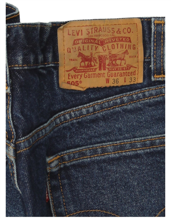 Levi's Mens 505 Straight Jeans W36 L33 Blue