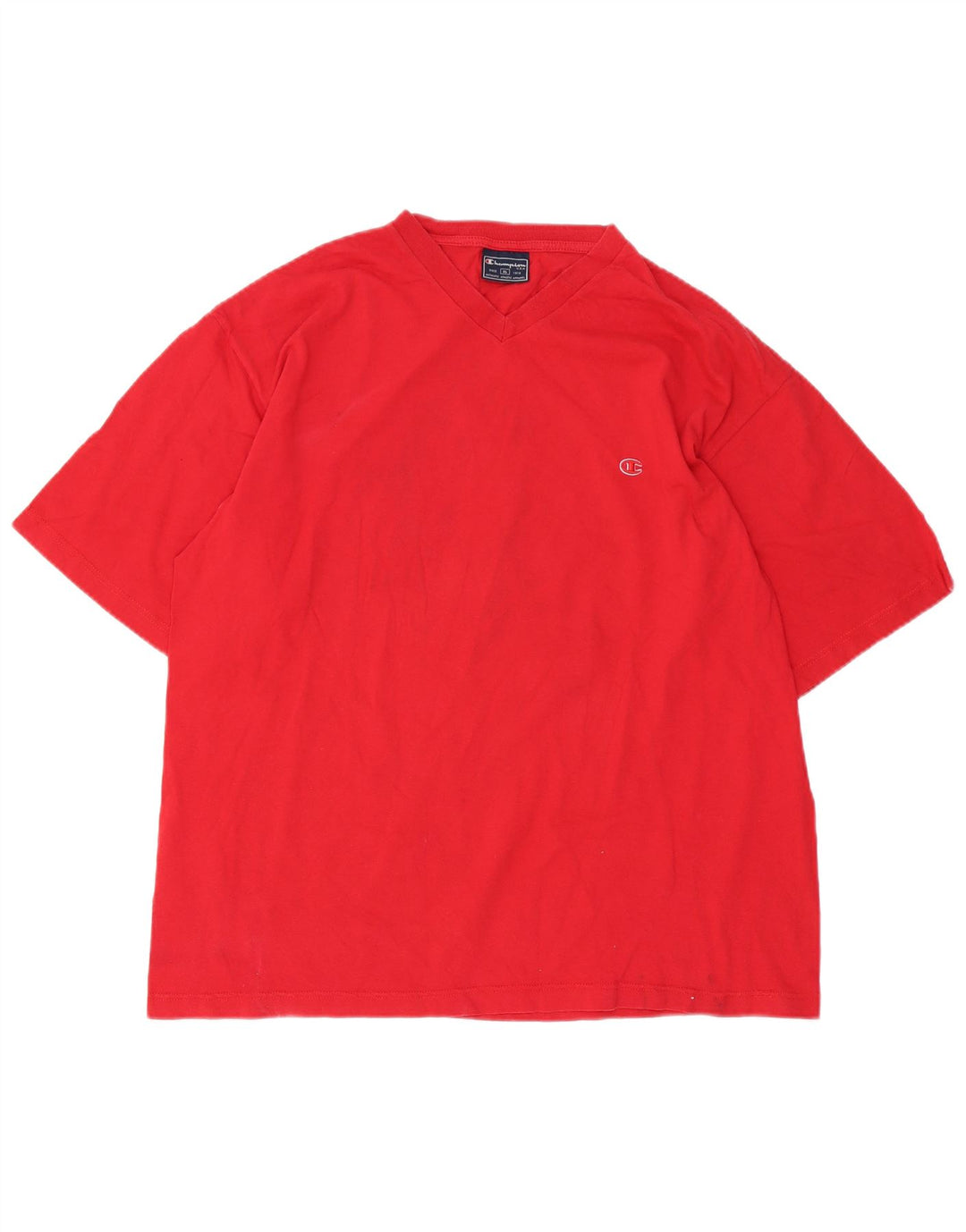 Champion Mens T-Shirt Top XL Red