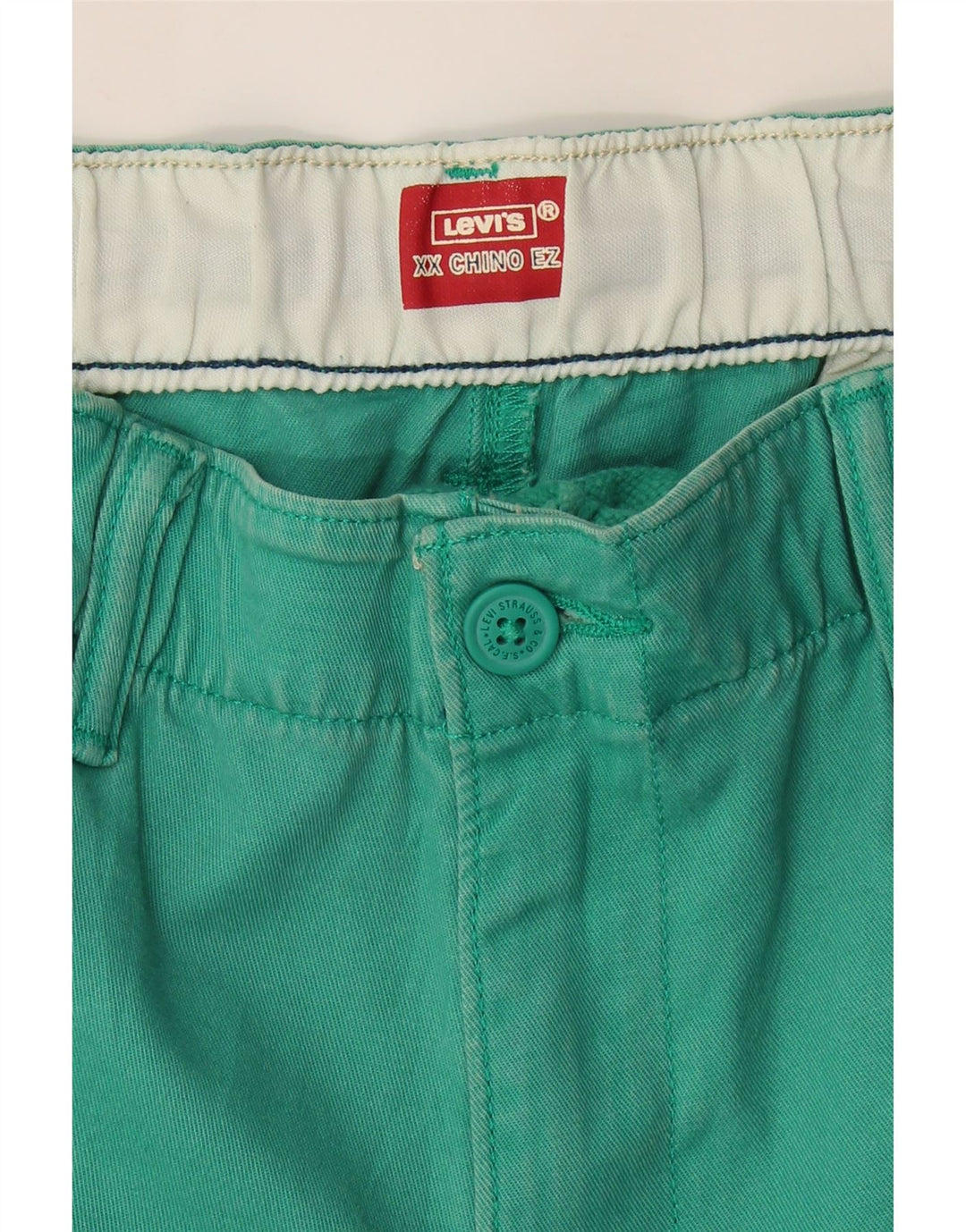 LEVI'S Womens Chino Shorts Small W32  Green Cotton Vintage Levi's and Second-Hand Levi's from Messina Hembry 