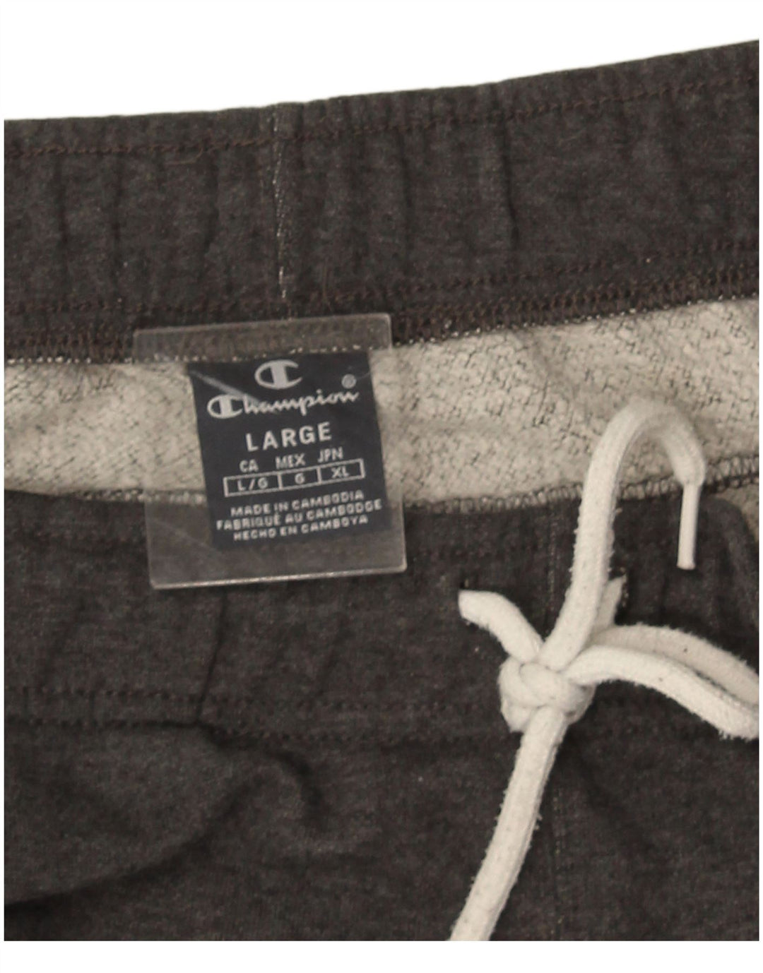 Champion Mens Graphic Tracksuit Trousers Joggers Large Grey
