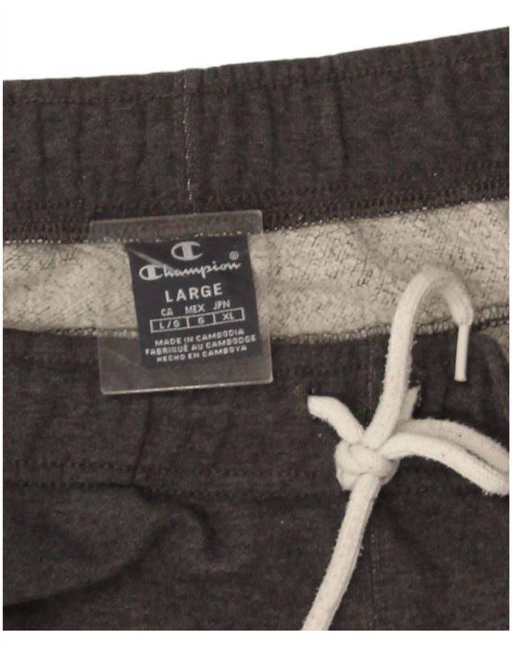 Champion Mens Graphic Tracksuit Trousers Joggers Large Grey