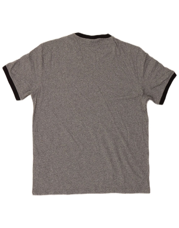 Champion Mens Graphic T-Shirt Top Large Grey Flecked Cotton