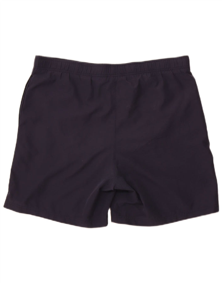 Reebok Mens Sport Shorts Large Navy Blue Polyester