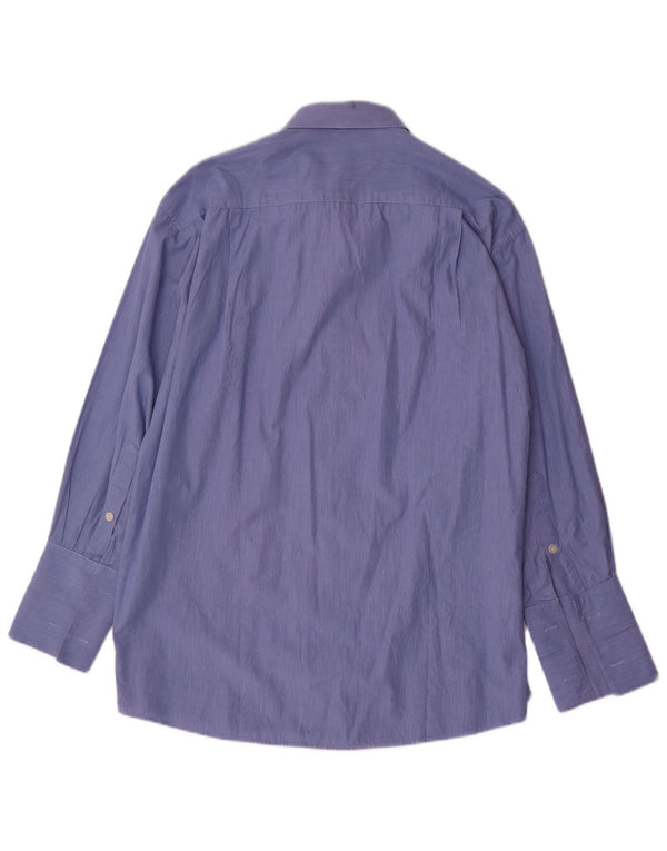 PIERRE CARDIN Mens Formal Shirt Size 17 XL Blue Pinstripe