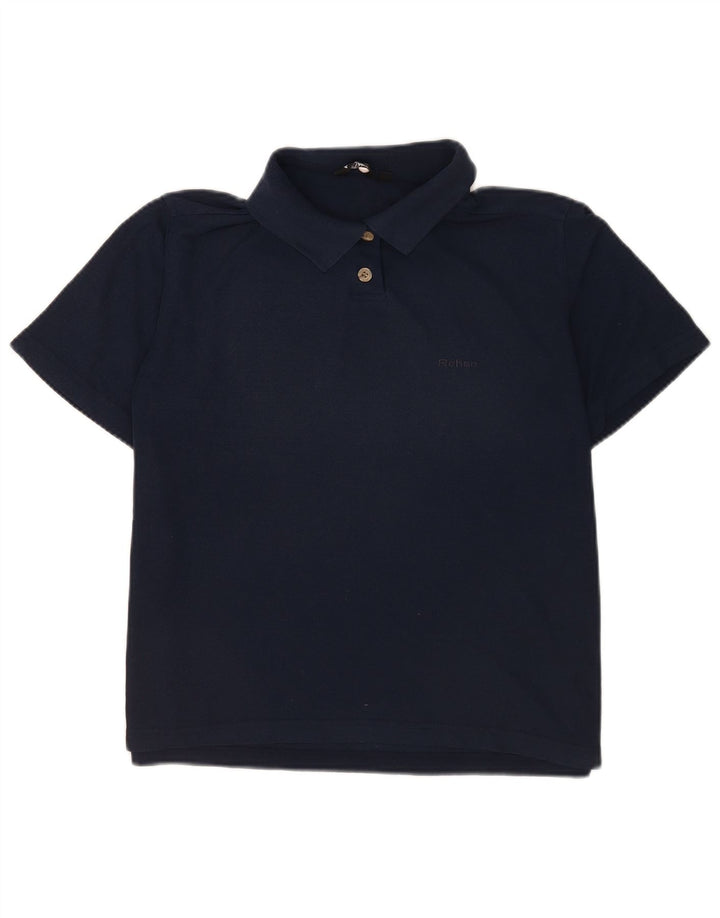 Rohan Womens Polo Shirt UK 12 Medium Navy Blue