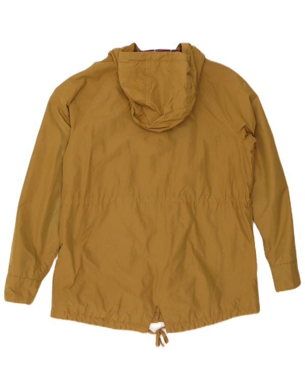 Jack Wolfskin Womens Hooded Parka Jacket UK 14 Large Beige Cotton