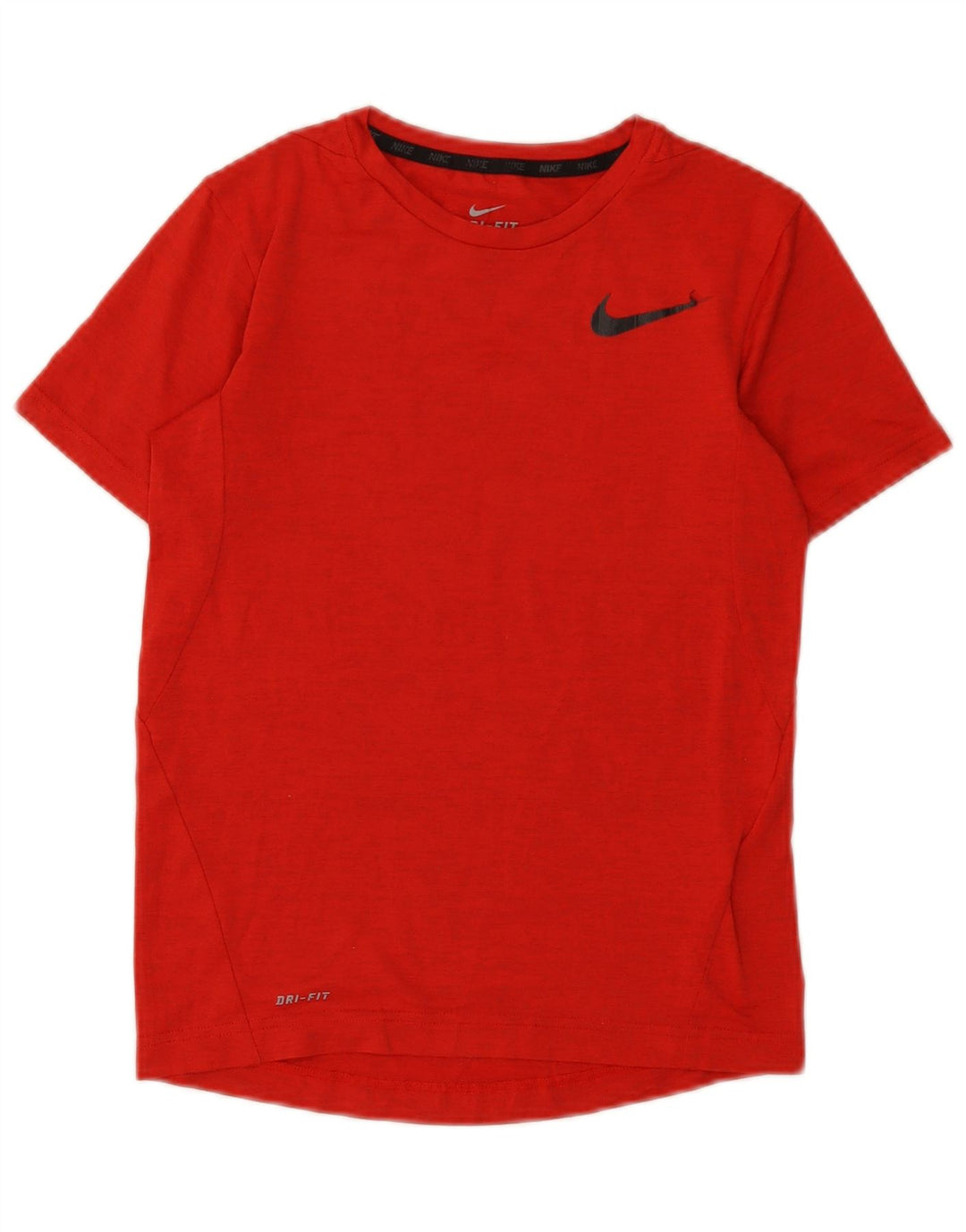 Nike Boys Dri Fit T-Shirt Top 10-11 Years Medium Red Flecked Polyester